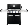 Four-Burner Natural Gas Barbecue with Infrared Side and Rear Burners - Black