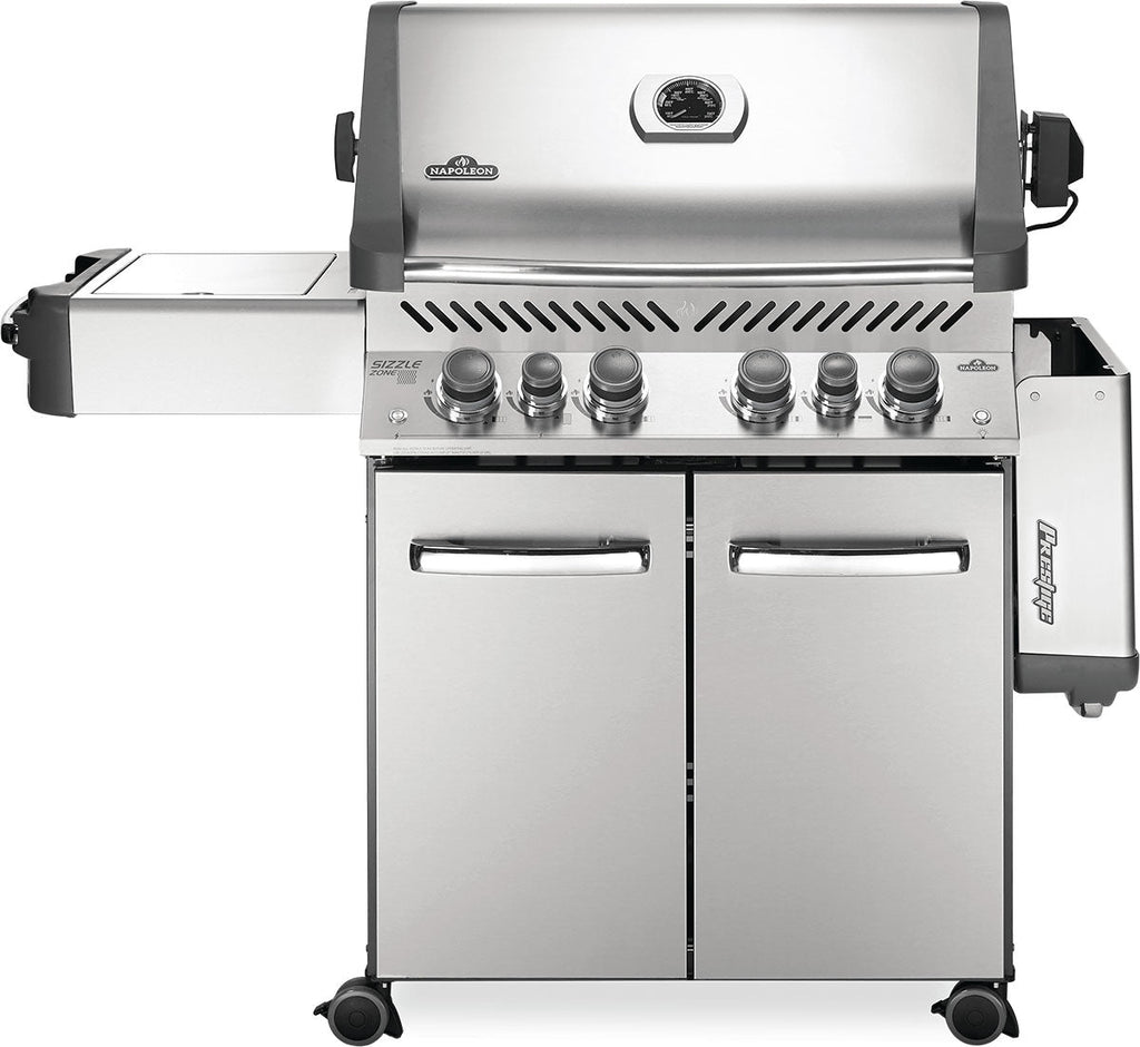 Four-Burner Natural Gas Barbecue with Infrared Side and Rear Burners - Stainless - view 2