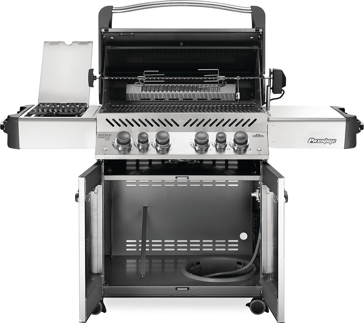 Four-Burner Propane Gas Barbecue 80,000 BTU with Rotisserie Kit - view 3