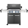 Four-Burner Propane Gas Barbecue with Infrared Side and Rear Burners - Grey