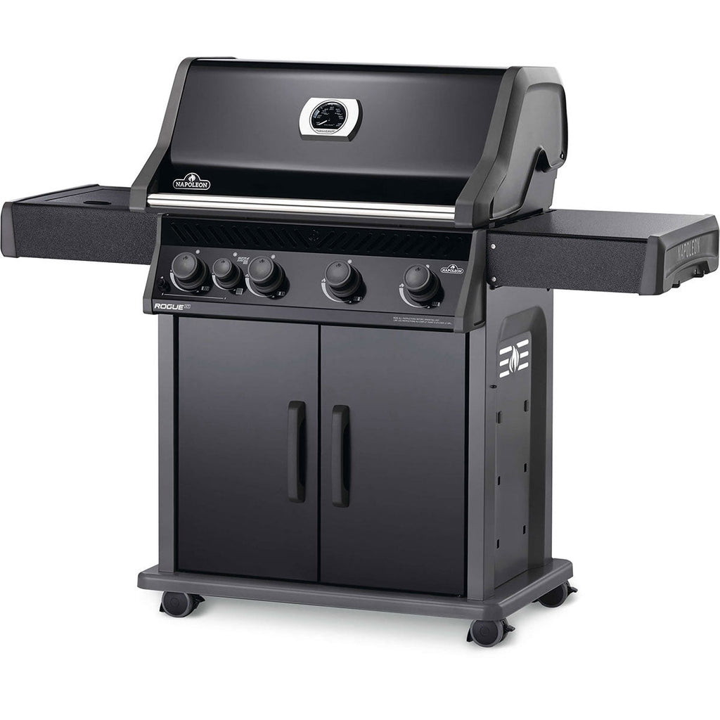 Four-Burner Propane Gas Barbecue with Infrared Side Burner 57,000 BTU - Black - image 1