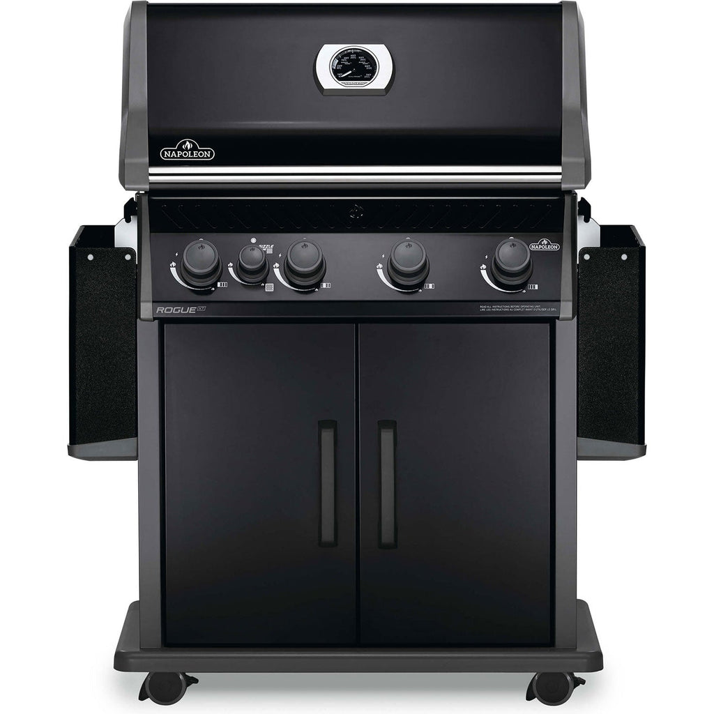 Four-Burner Propane Gas Barbecue with Infrared Side Burner 57,000 BTU - Black - image 2