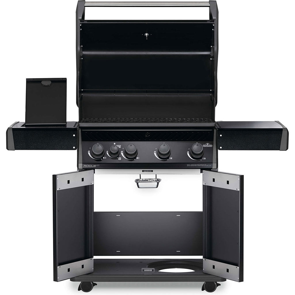 Four-Burner Propane Gas Barbecue with Infrared Side Burner 57,000 BTU - Black - image 4