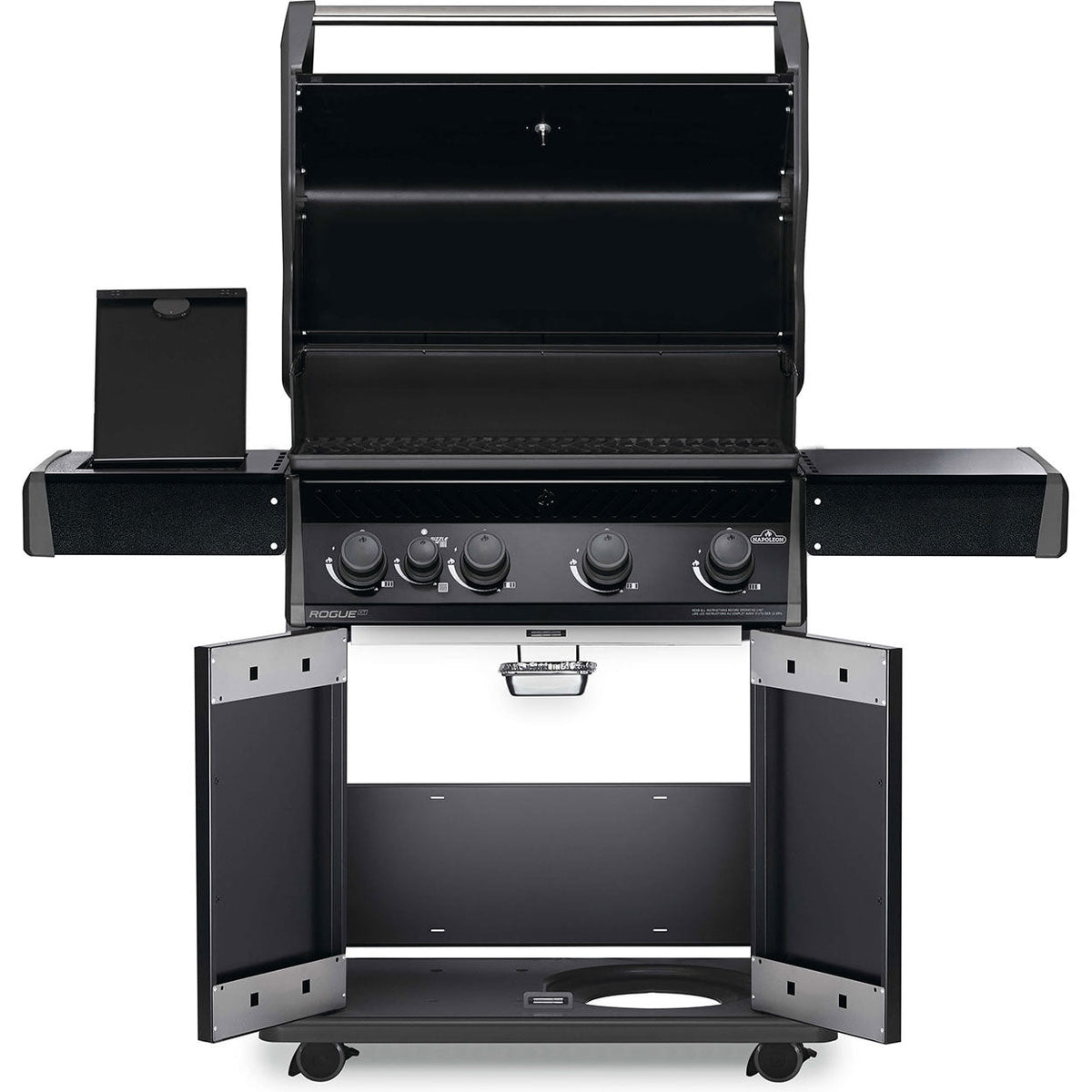 Four-Burner Propane Gas Barbecue with Infrared Side Burner 57,000 BTU - Black - image 4