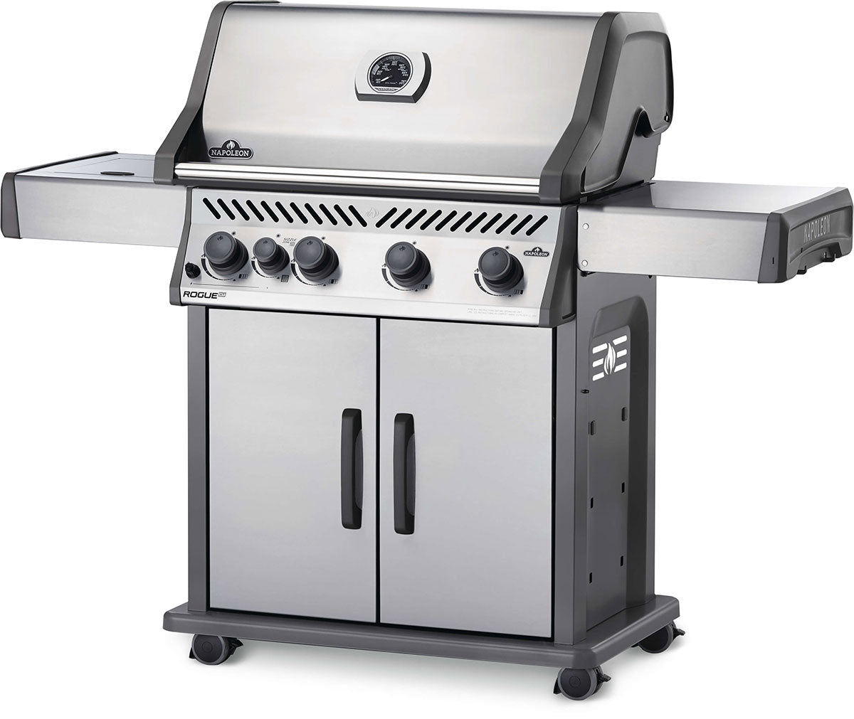 Four-Burner Propane Gas Barbecue with Infrared Side Burner 57,000 BTU - Stainless - image 2