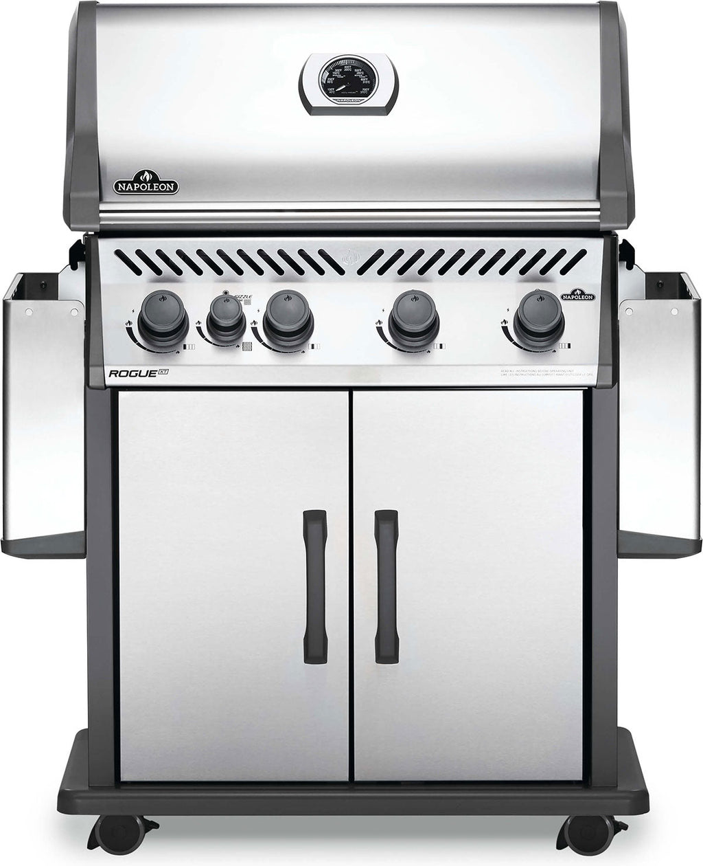Four-Burner Propane Gas Barbecue with Infrared Side Burner 57,000 BTU - Stainless - image 5