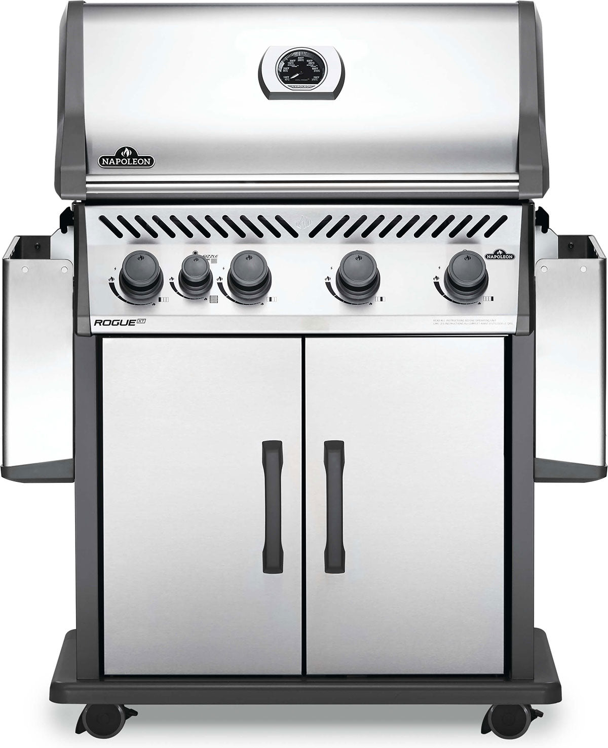 Four-Burner Propane Gas Barbecue with Infrared Side Burner 57,000 BTU - Stainless - image 5