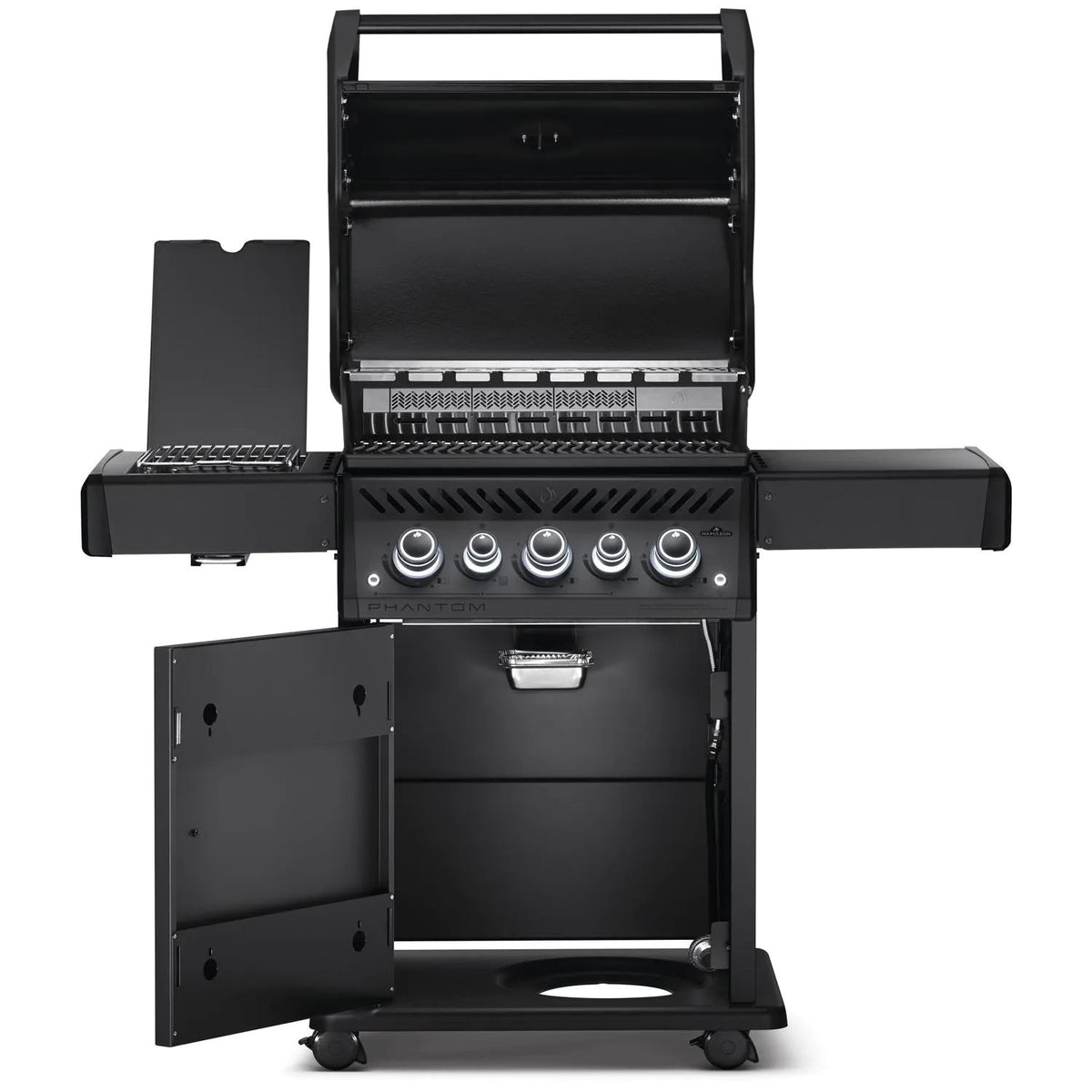 Four-Burner Propane Gas Barbecue with Infrared Side Burner - Matte Black - image 5