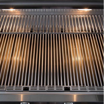 Four-Burner Stainless Steel Gas Barbecue with Side Burner and Cabinet - view 5