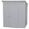 Galvanised Steel Garden Shed 1.8 x 1.5 m (6 x 5 ft) Light Grey - image 1