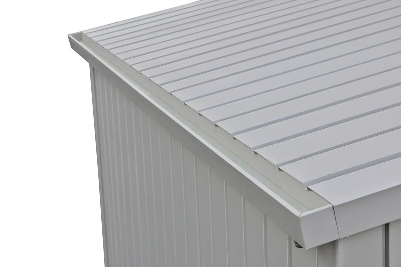Galvanised Steel Garden Shed 1.8 x 1.5 m (6 x 5 ft) Light Grey - image 13
