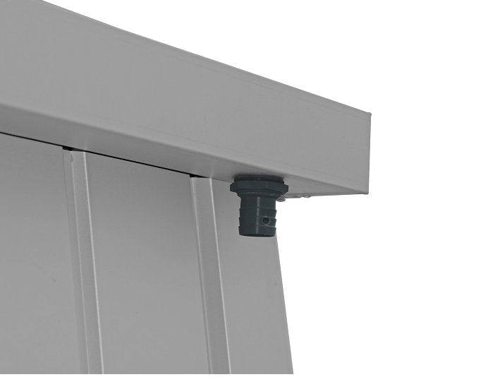 Galvanised Steel Garden Shed 1.8 x 1.5 m (6 x 5 ft) Light Grey - image 14