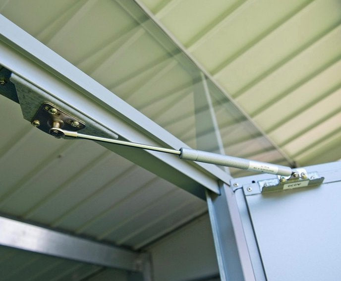 Galvanised Steel Garden Shed 1.8 x 1.5 m (6 x 5 ft) Light Grey - image 16