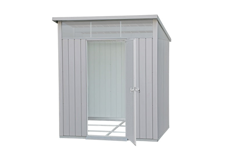 Galvanised Steel Garden Shed 1.8 x 1.5 m (6 x 5 ft) Light Grey - image 6