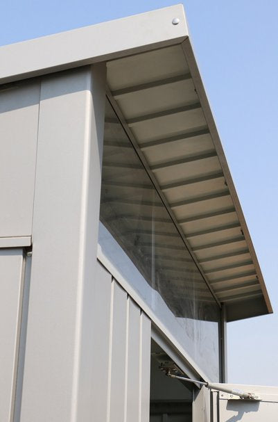 Galvanised Steel Garden Shed 1.8 x 1.5 m (6 x 5 ft) Light Grey - image 9