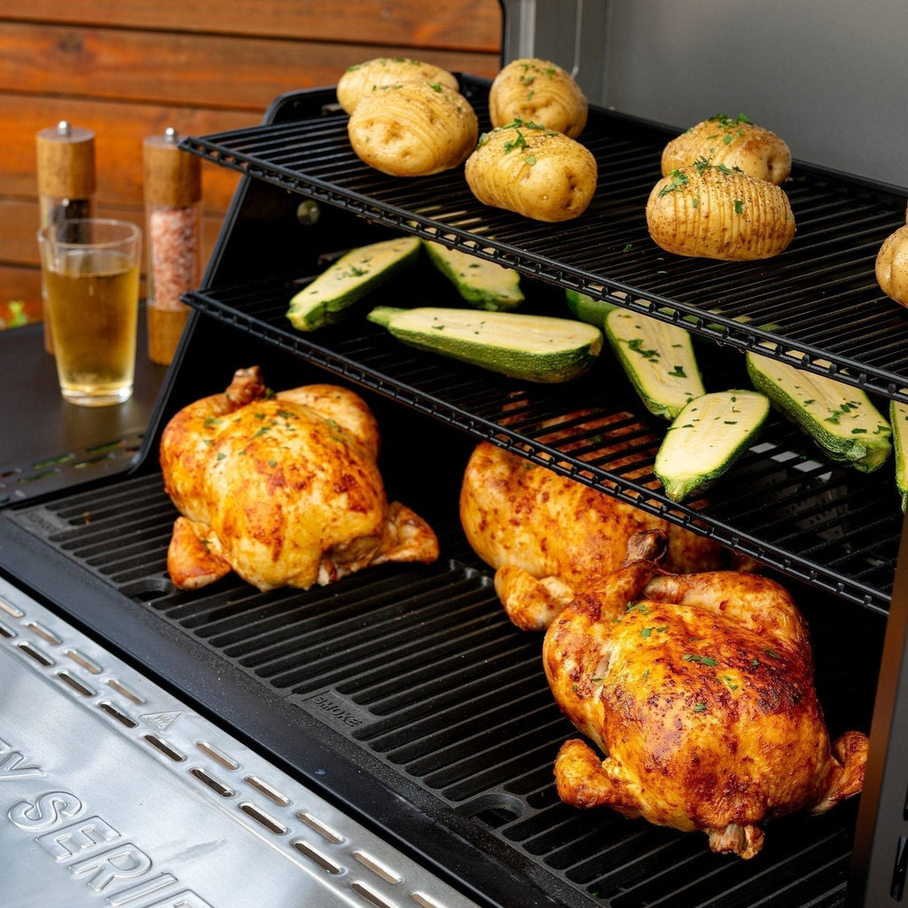 Gravity-Fed Charcoal BBQ and Smoker Bundle with Cover and Charcoal - view 14