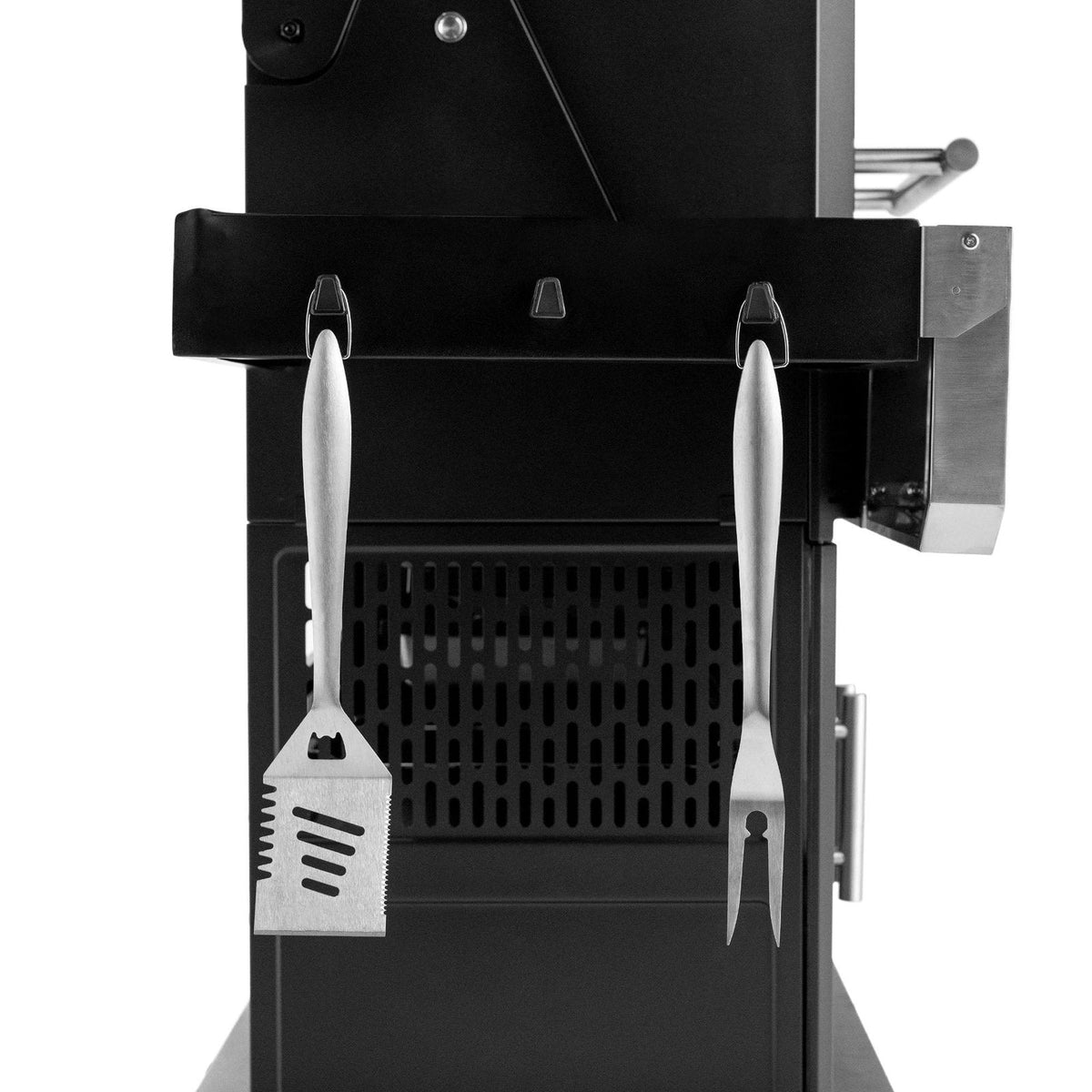Gravity-Fed Charcoal BBQ and Smoker Bundle with Cover and Charcoal - view 9