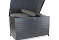 Large Aluminium Garden Cushion Storage Box in Grey