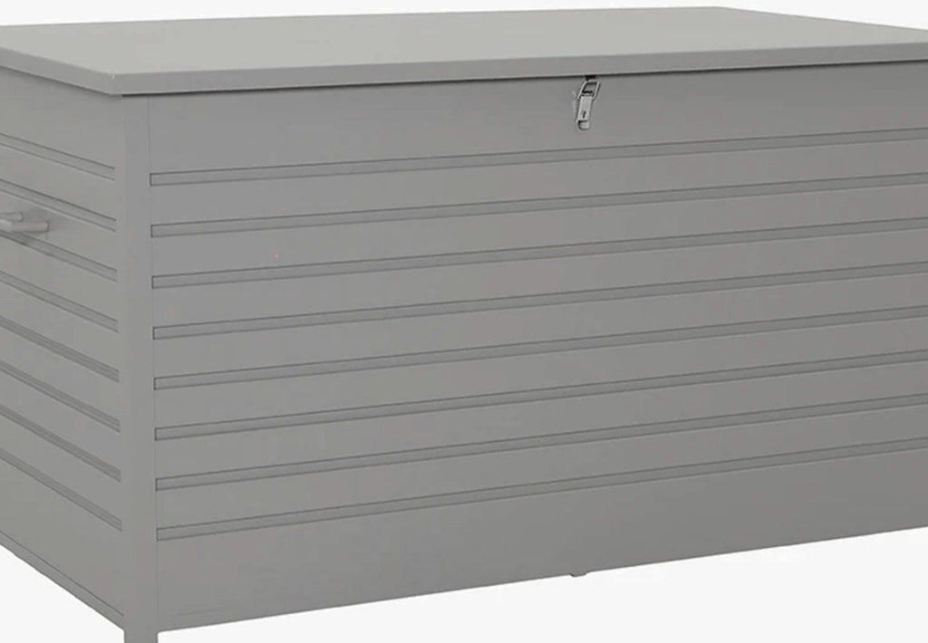 Large Aluminium Garden Cushion Storage Box in Pebble Grey - view 5