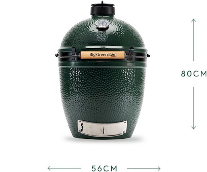 Large Ceramic Kamado Charcoal Grill and Outdoor Oven 46 cm - Green - image 3