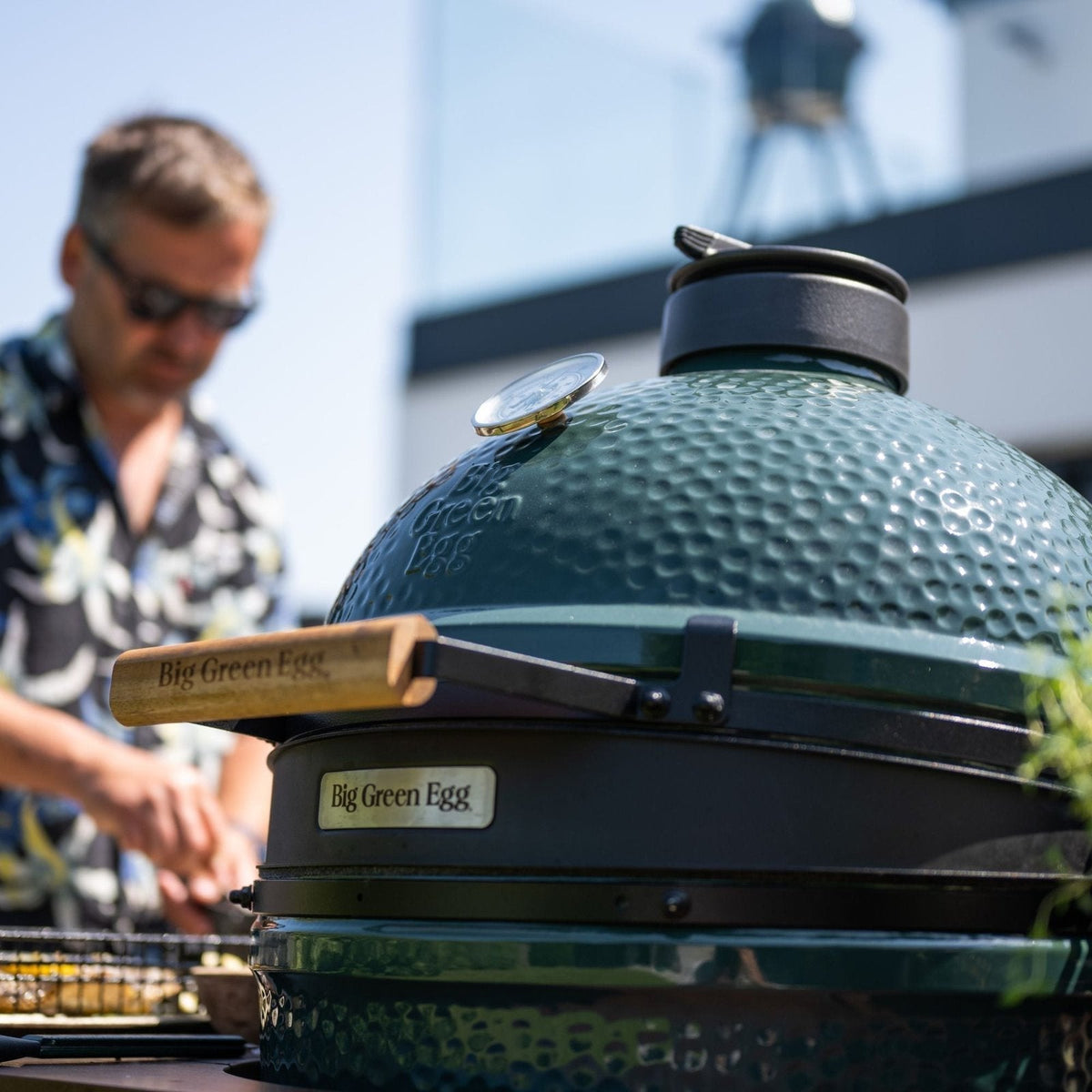 Large Ceramic Kamado Charcoal Grill and Outdoor Oven 46 cm - Green - image 5
