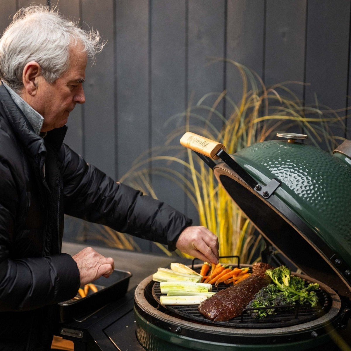 Large Ceramic Kamado Charcoal Grill and Outdoor Oven 46 cm - Green - image 8