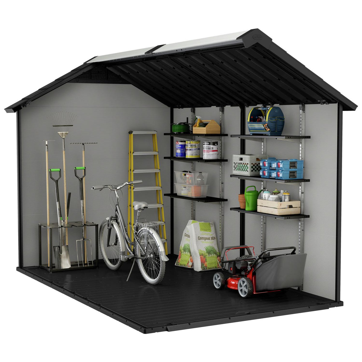 Large Plastic Apex Shed 2.3 x 3.5 m (7.5 x 11.5 ft) - image 11