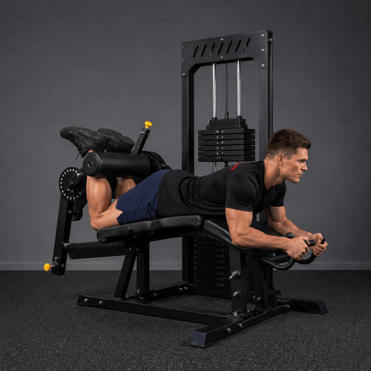 Leg extension and leg curl machine with 89 kg weight stack - view 11