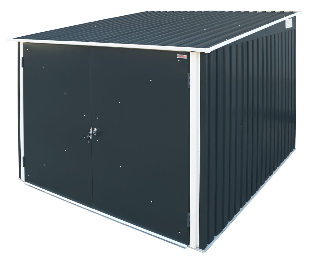 Metal Bike Shed 2 x 2 m (6 x 6 ft) for 4 Bicycles - Anthracite and White - image 10
