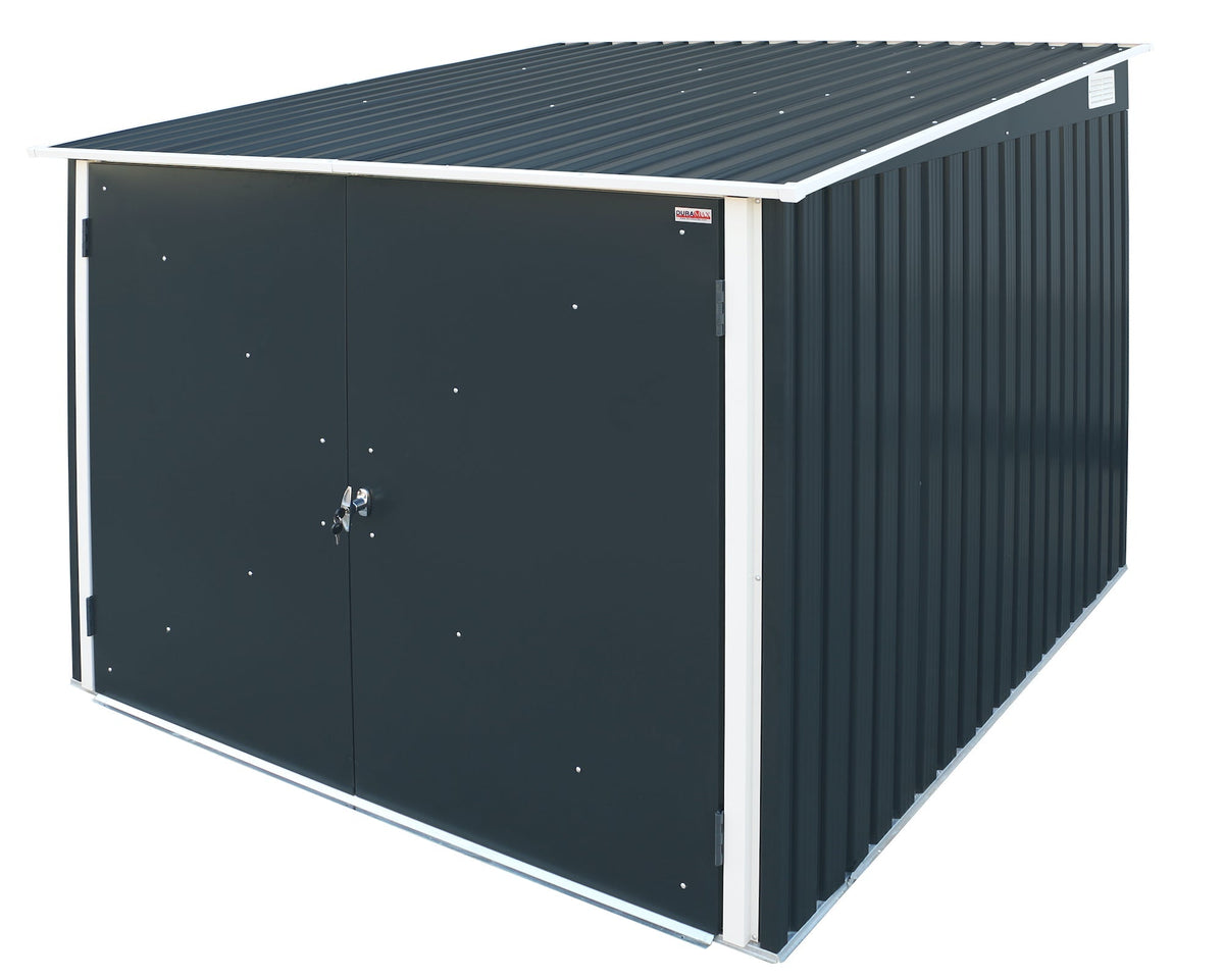 Metal Bike Shed 2 x 2 m (6 x 6 ft) for 4 Bicycles - Anthracite and White - image 10