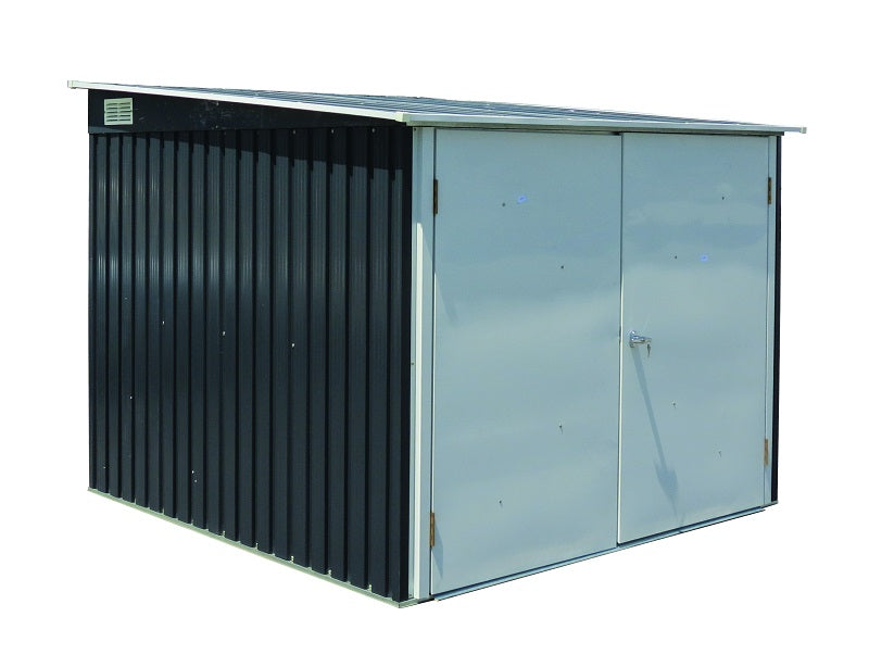Metal Bike Shed 2 x 2 m (6 x 6 ft) for 4 Bicycles - Anthracite and White - image 6