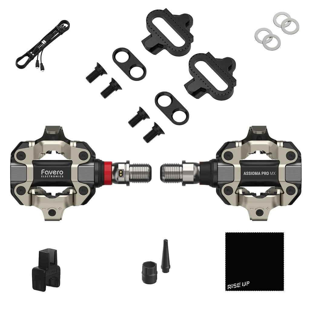 Mountain Bike and Gravel Power Meter Pedals with 160 Hour Battery