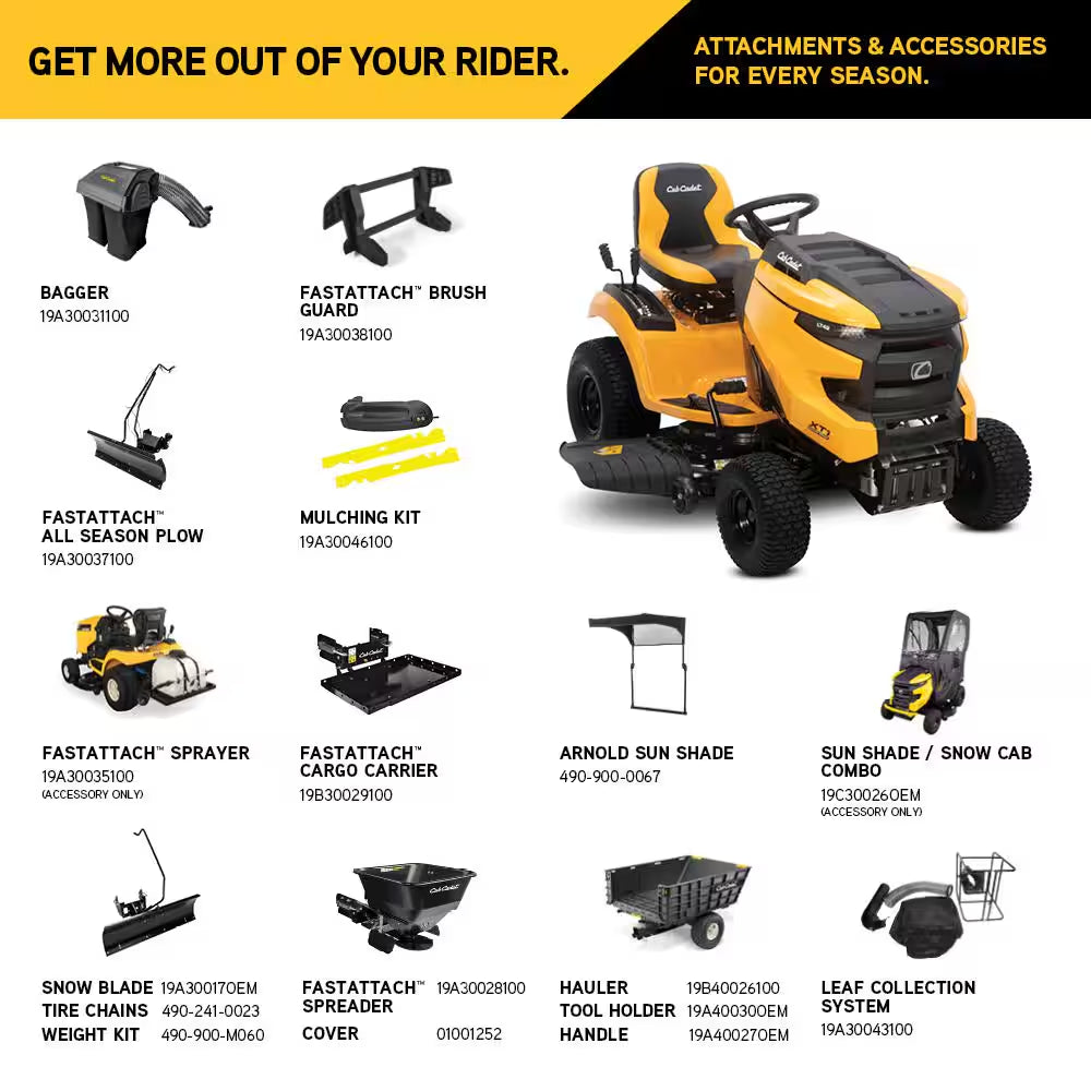 Petrol Lawn Tractor 107 cm (42 in) Twin-Blade Deck 19.5 HP Hydrostatic - view 5