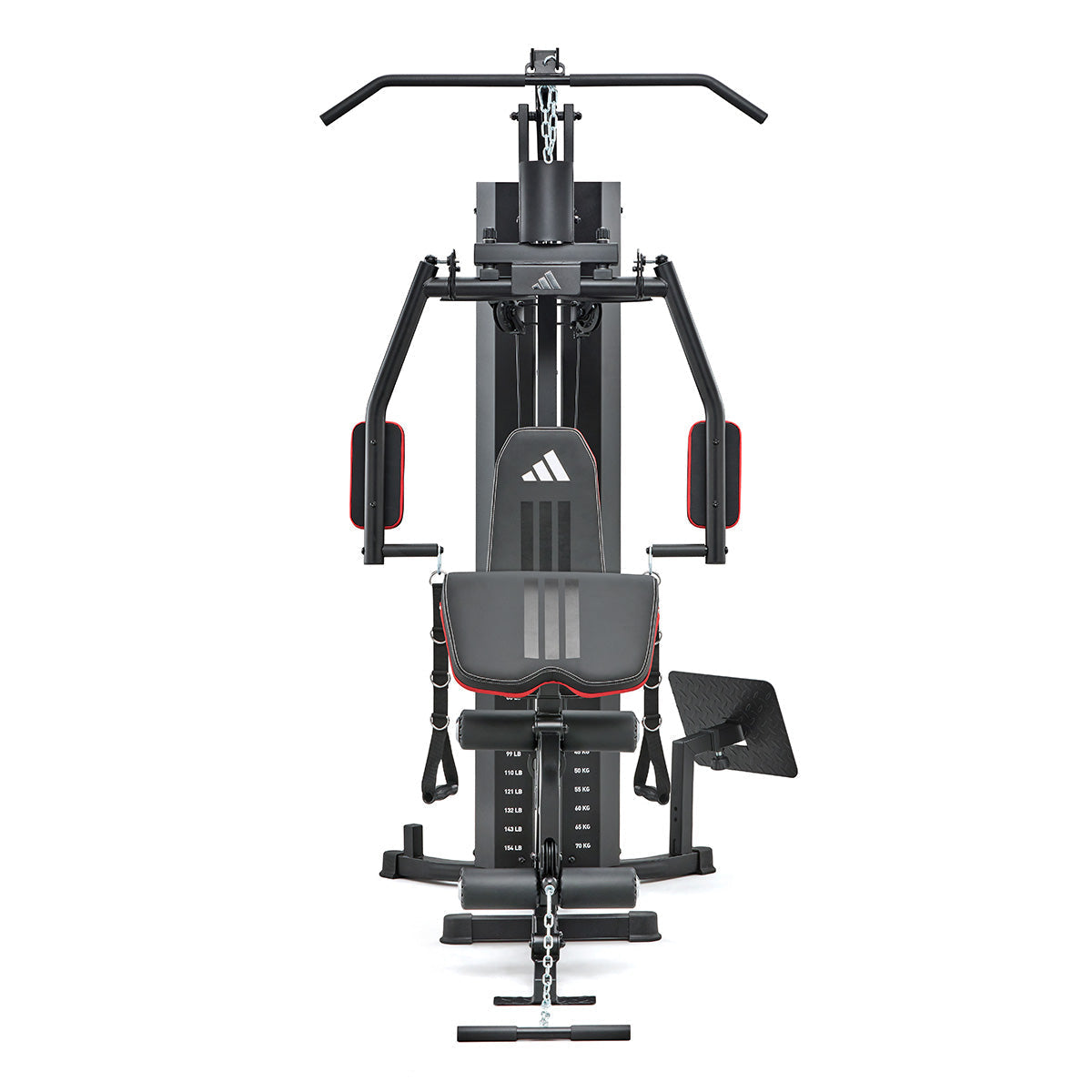 Pin-loaded multi-station home gym with 70 kg weight stack and leg press - view 3