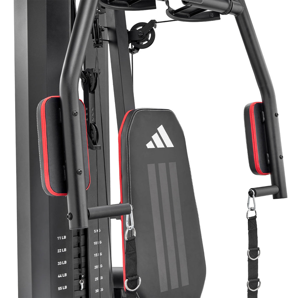 Pin-loaded multi-station home gym with 70 kg weight stack and leg press - view 5