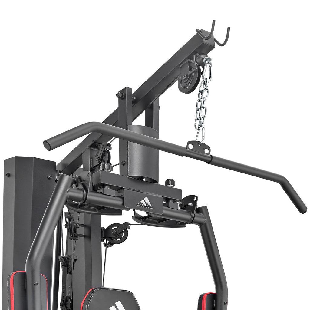 Pin-loaded multi-station home gym with 70 kg weight stack and leg press - view 7