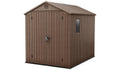 Plastic Apex Garden Shed 1.8 x 2.4 m (6 x 8 ft) Brown - image 1