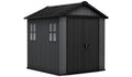 Plastic Apex Garden Shed 2.3 x 2.1 m (7.5 x 7 ft) Grey - image 1