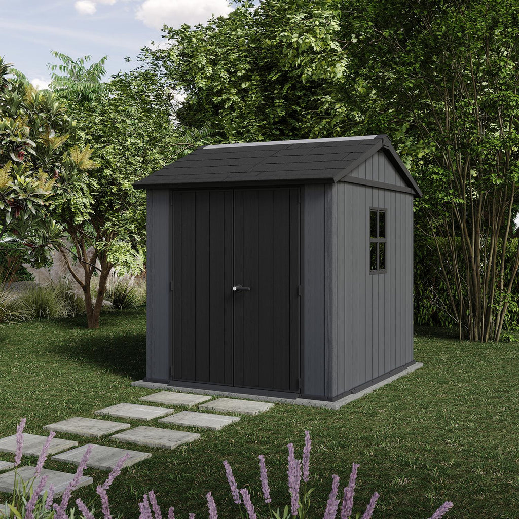 Plastic Apex Garden Shed 2.3 x 2.1 m (7.5 x 7 ft) Grey - image 6