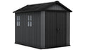 Plastic Apex Garden Shed 2.3 x 2.7 m (7.5 x 9 ft) Grey - image 1