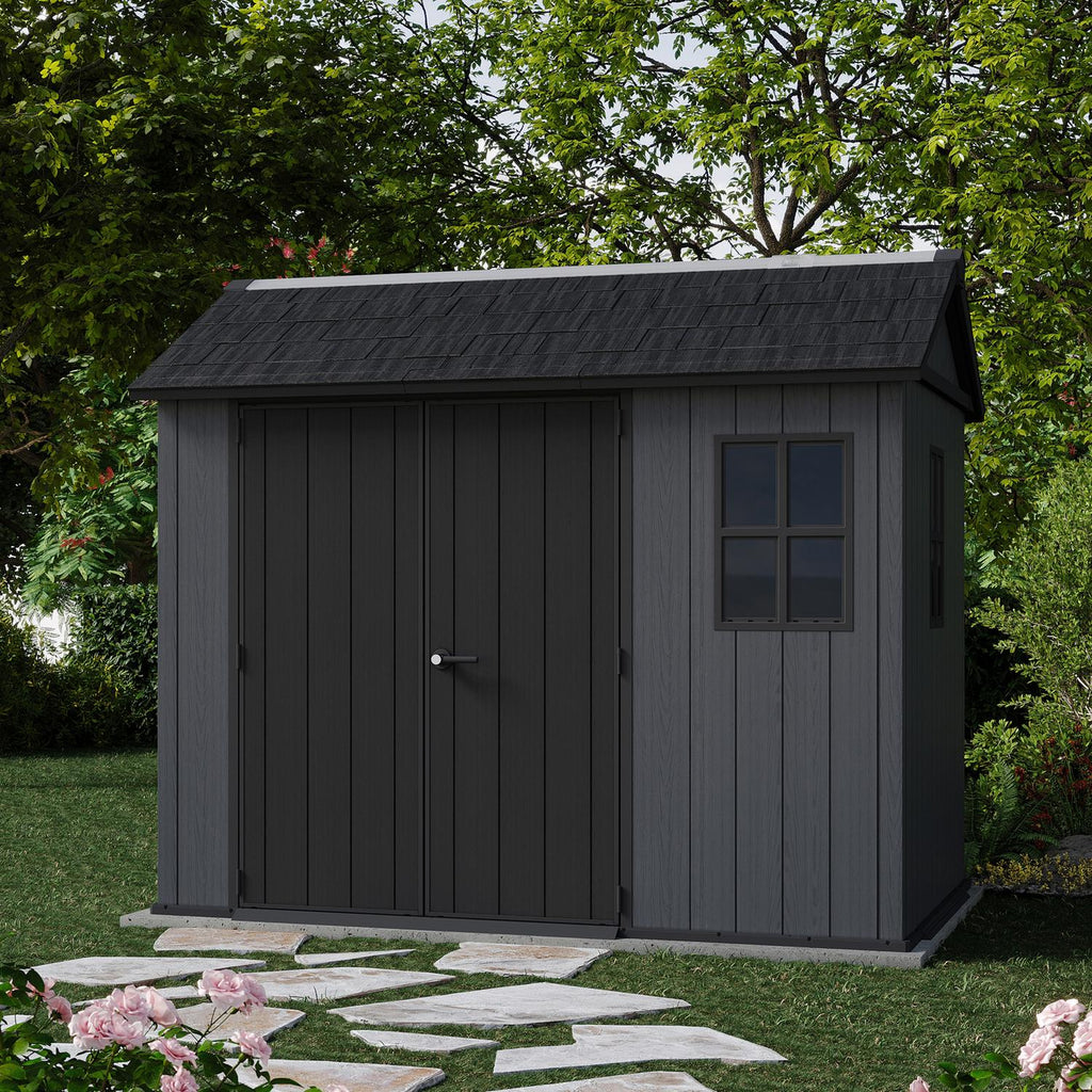 Plastic Apex Garden Shed 2.3 x 2.7 m (7.5 x 9 ft) Grey - image 6