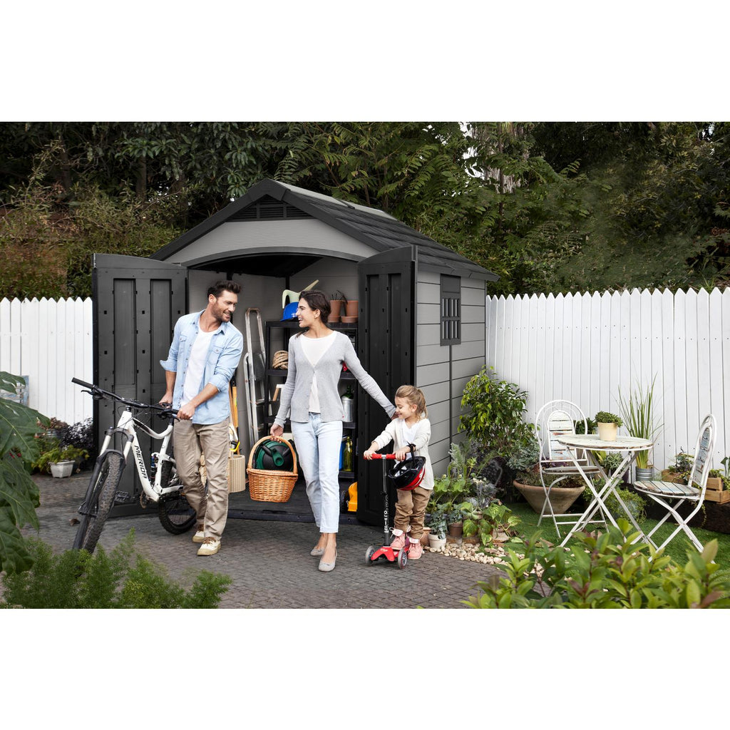 Plastic Apex Workshop Shed 2.3 x 2.7 m (7.5 x 9 ft) - image 2