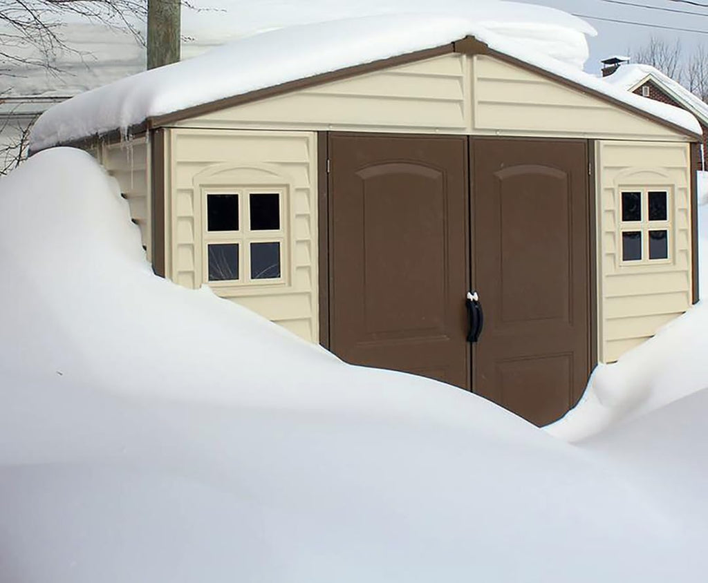 Plastic Garden Shed 3.2 x 2.5 m (10 x 8 ft) with Double Doors and 3 Windows - image 9