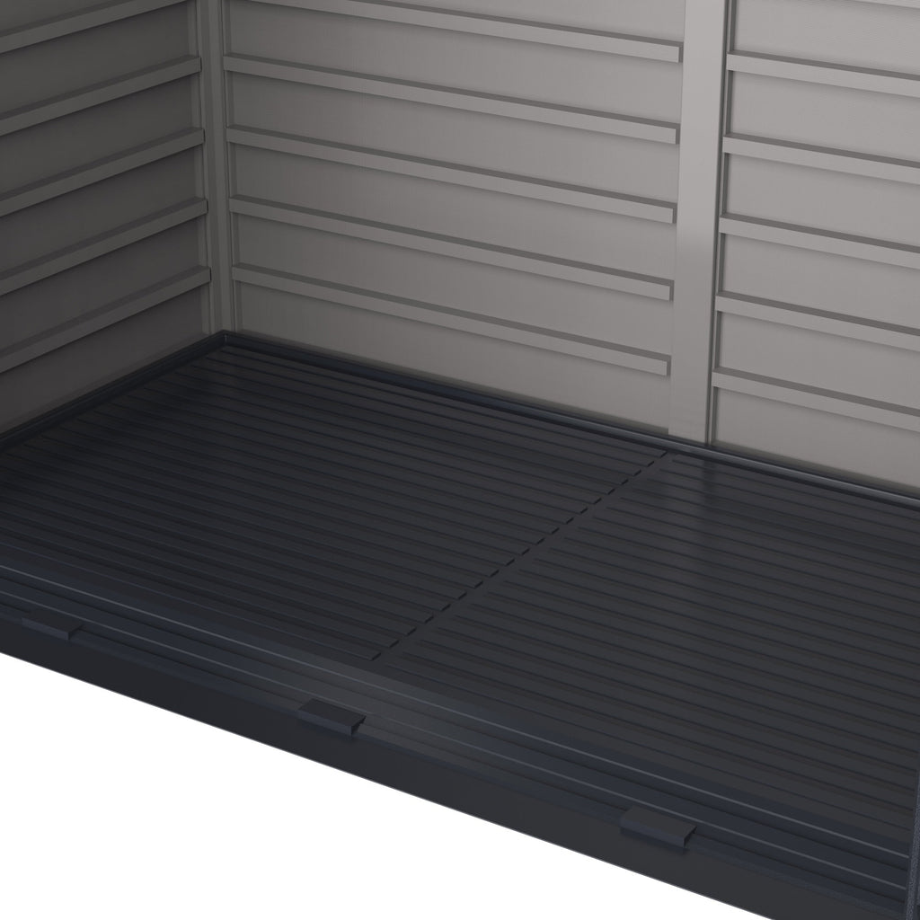 Plastic Wheelie Bin Store 2100 Litres for Two 240 Litre Bins - Light Grey - view 12