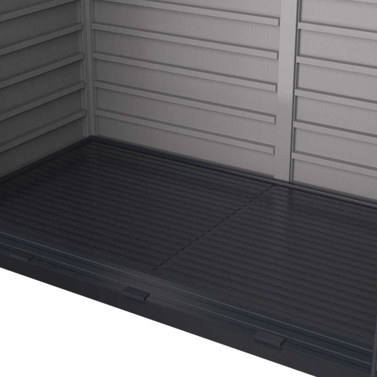 Plastic Wheelie Bin Store 2100 Litres for Two 240 Litre Bins - Light Grey - view 12