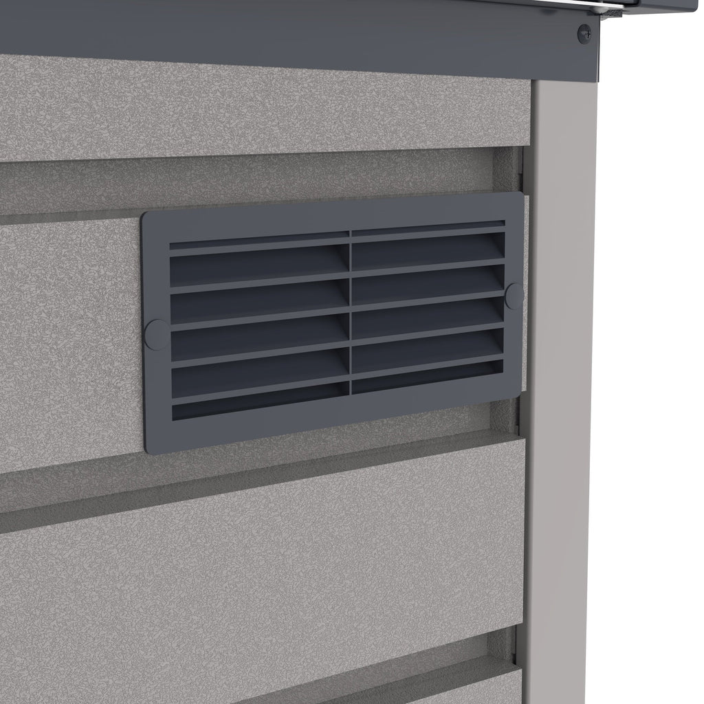 Plastic Wheelie Bin Store 2100 Litres for Two 240 Litre Bins - Light Grey - view 22