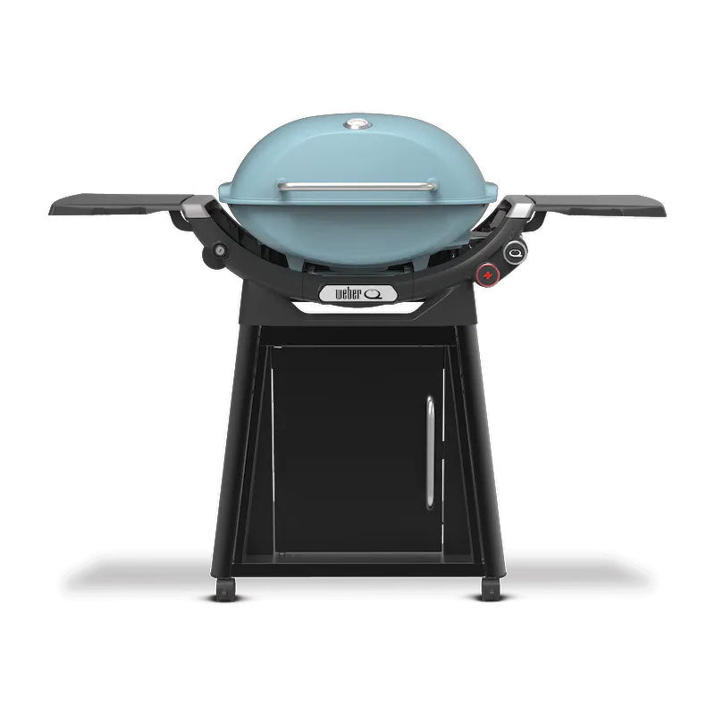 Portable Two-Burner Propane Gas Barbecue with Wheeled Cart 18,000 BTU