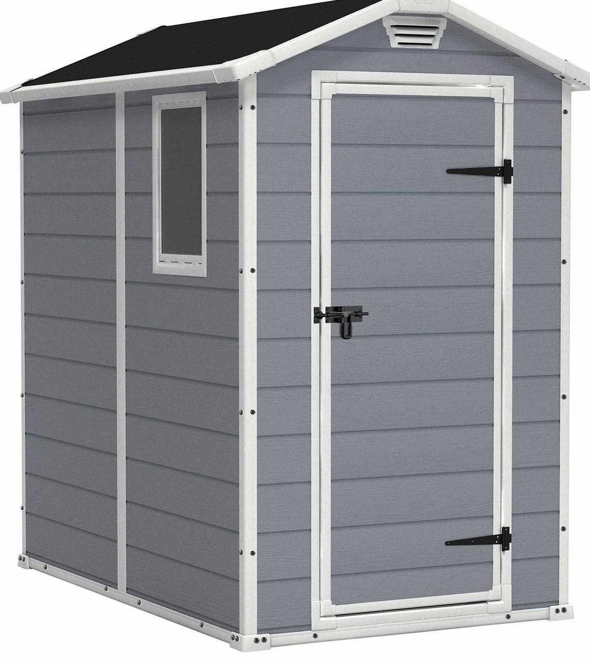 Resin Apex Garden Shed 6 x 4ft Grey - image 1