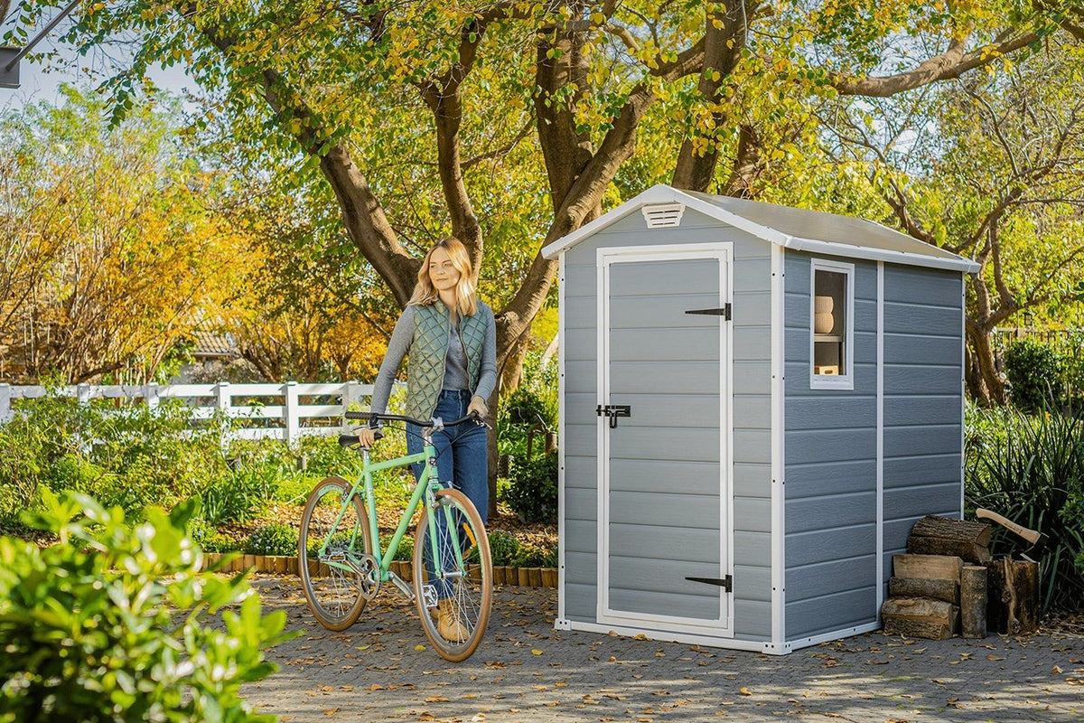 Resin Apex Garden Shed 6 x 4ft Grey - image 7