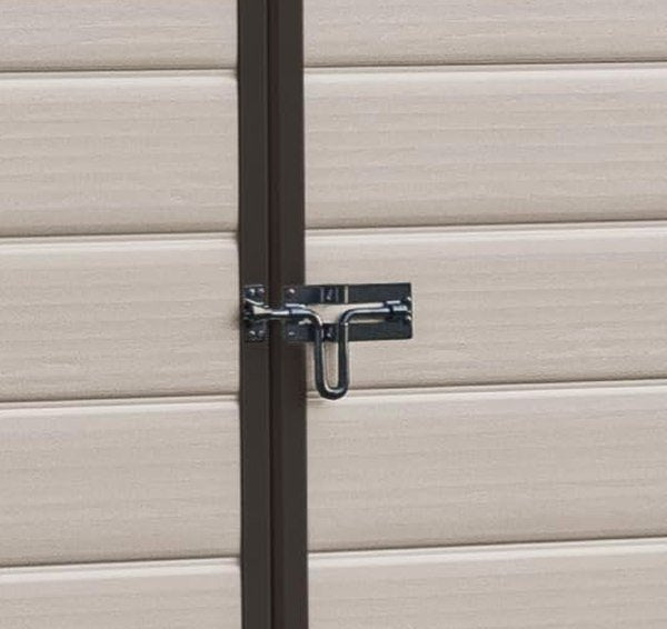 Resin Apex Garden Shed 6 x 5ft Double Door Beige - image 4